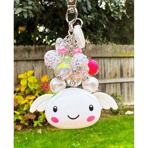 Kawaii Tamagotchi Angel Keychain Purse Bag Charm